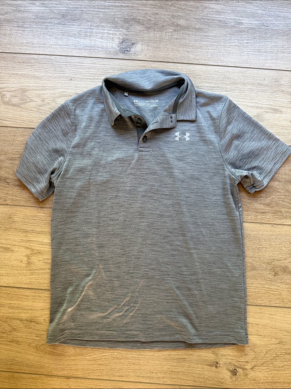 Under Armour Kids Gray Heather Performance Polo
